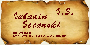 Vukadin Sečanski vizit kartica